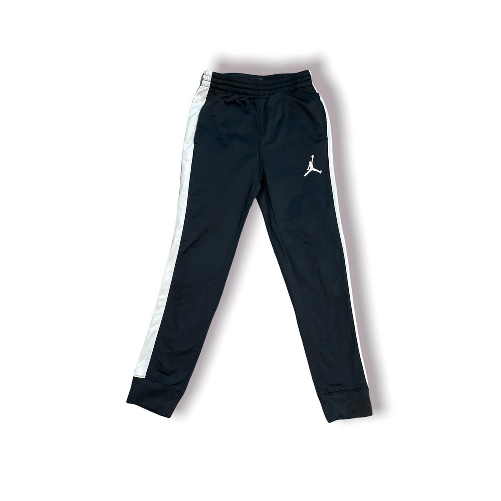 Kids Black & White Jordan Sweatpants